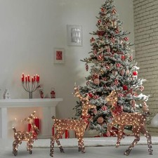 Luci A LED Per La Decorazione Della Famiglia Delle Renne Illuminate Di Natale
