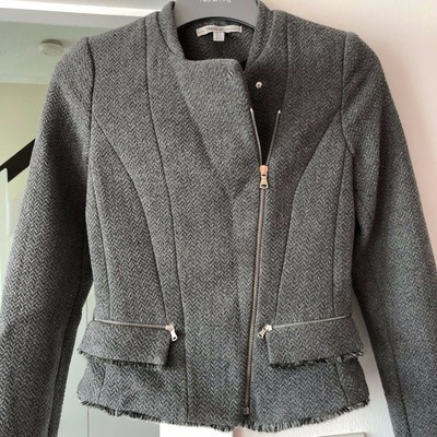 boucle biker jacket