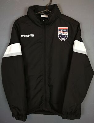 MEN'S MACRON FC ROSS COUNTY JACKET TRAINING LONG SLEEVE SOCCER FOOTBALL SIZE S