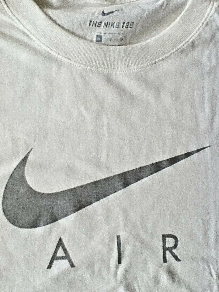 OFF WHITE X NIKE AUTENTICA T SHIRT NIKE AIR SWOOSH OFF BIANCA ARGENTO BV0626133