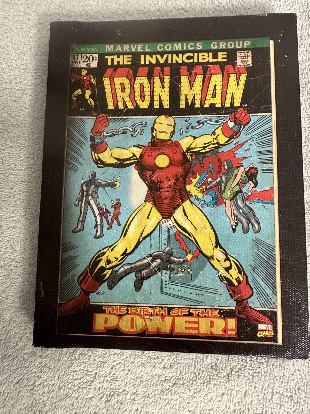 Marvel IRON MAN Canvas Print 8 1/2" x 6-1/2"--READ DETAILS