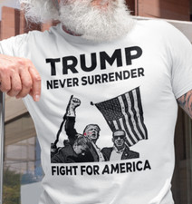 Trump Rally Shot Support Trump MAGA 2024 Fight For America Election T-Shirt