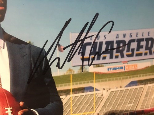 Anthony Lynn Auto 8 x 10 Color Photo LA Chargers COA Head Coach SB 32 33 - Picture 2 of 2