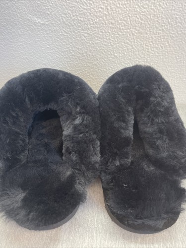 Bearpaw LOKI II Vegan Slide On Slippers #671W Black Glitter Womens Size 6 - Picture 4 of 6