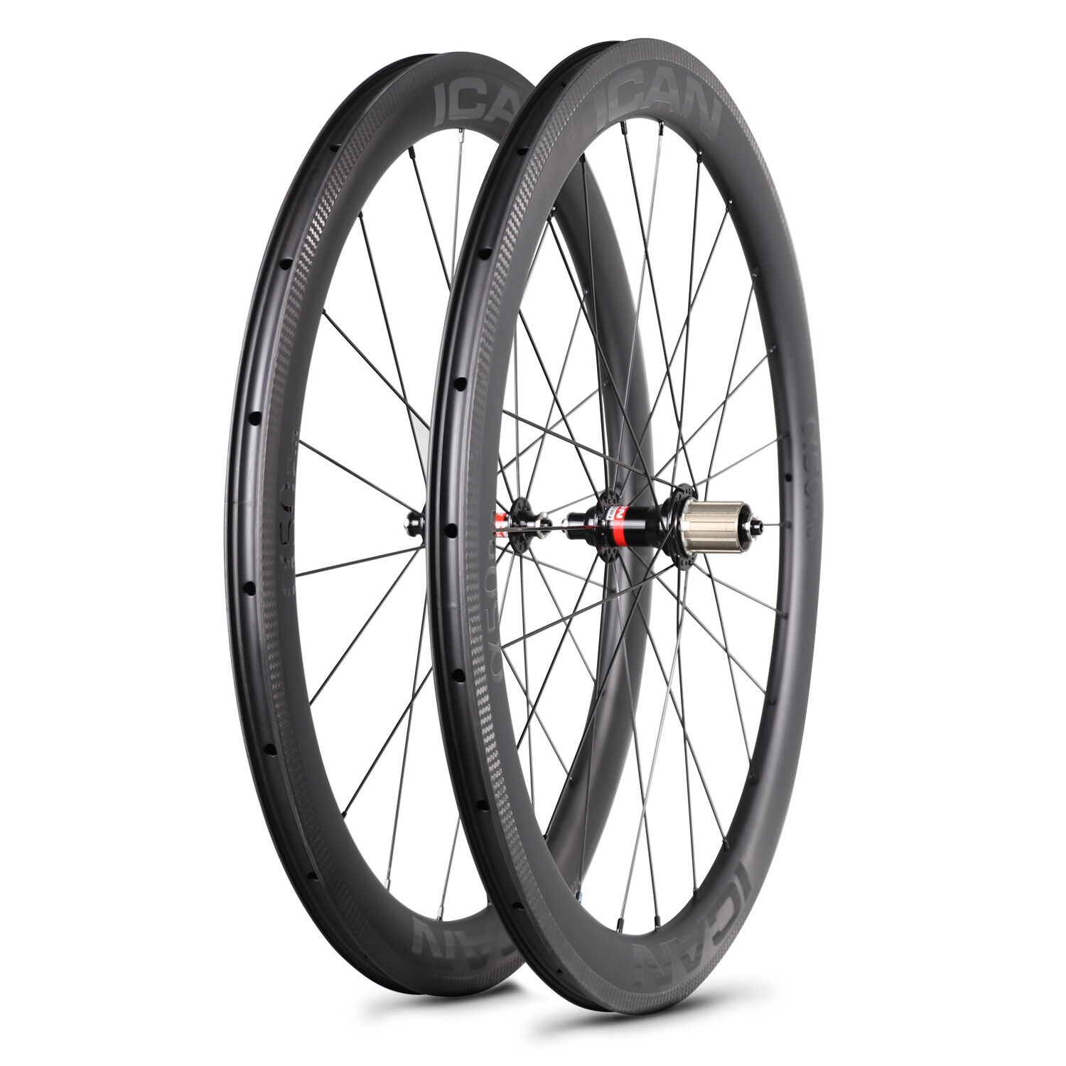 ICAN Alpha 50 Pro 1502g Carbon Road Bike Wheelset 700C Rim Brake 50C 25mm Width