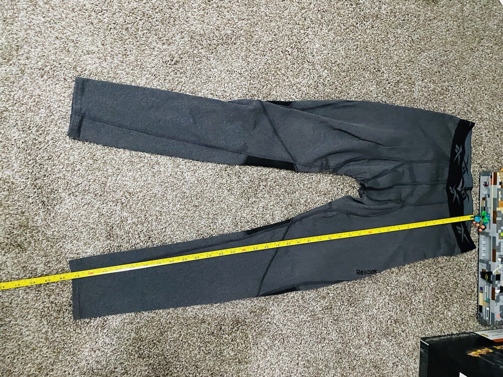Large Gray Reebok Compression Pants - image 2