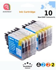 10 Cartucce per Brother LC980  1100 MFC 250C 255CW 290C 295CN 297C 490CW 5490CN