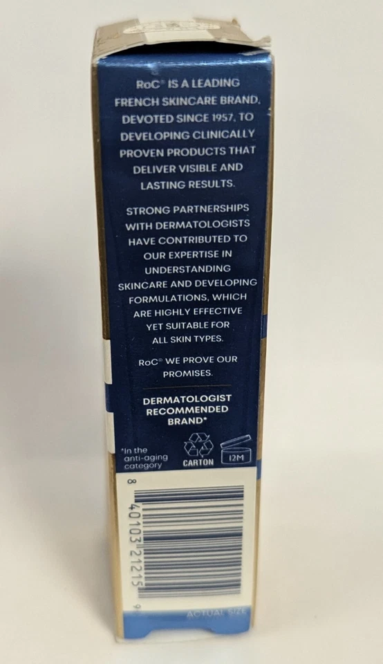 1 PIECE - ROC MULTI CORREXION EVEN TONE + LIFT EYE CREAM 0.5FL OZ NIB - Image 2 of 4