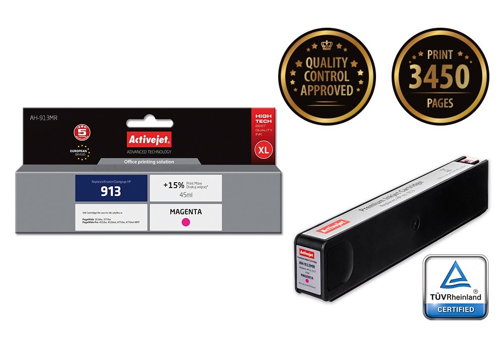 5901443110002 Тонировочный патрон Activejet AH-913MR аналог HP 913 F6T78AE Prmi 9490₽