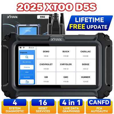 XTOOL D5S OBD2 Diagnosegerät Scanner Profi Auslesegerät Kostenlose Upgrades TPMS