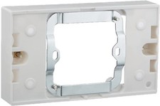 Socket Converter Back Box - Single to Double Surface Box Wall Pattress Convertor