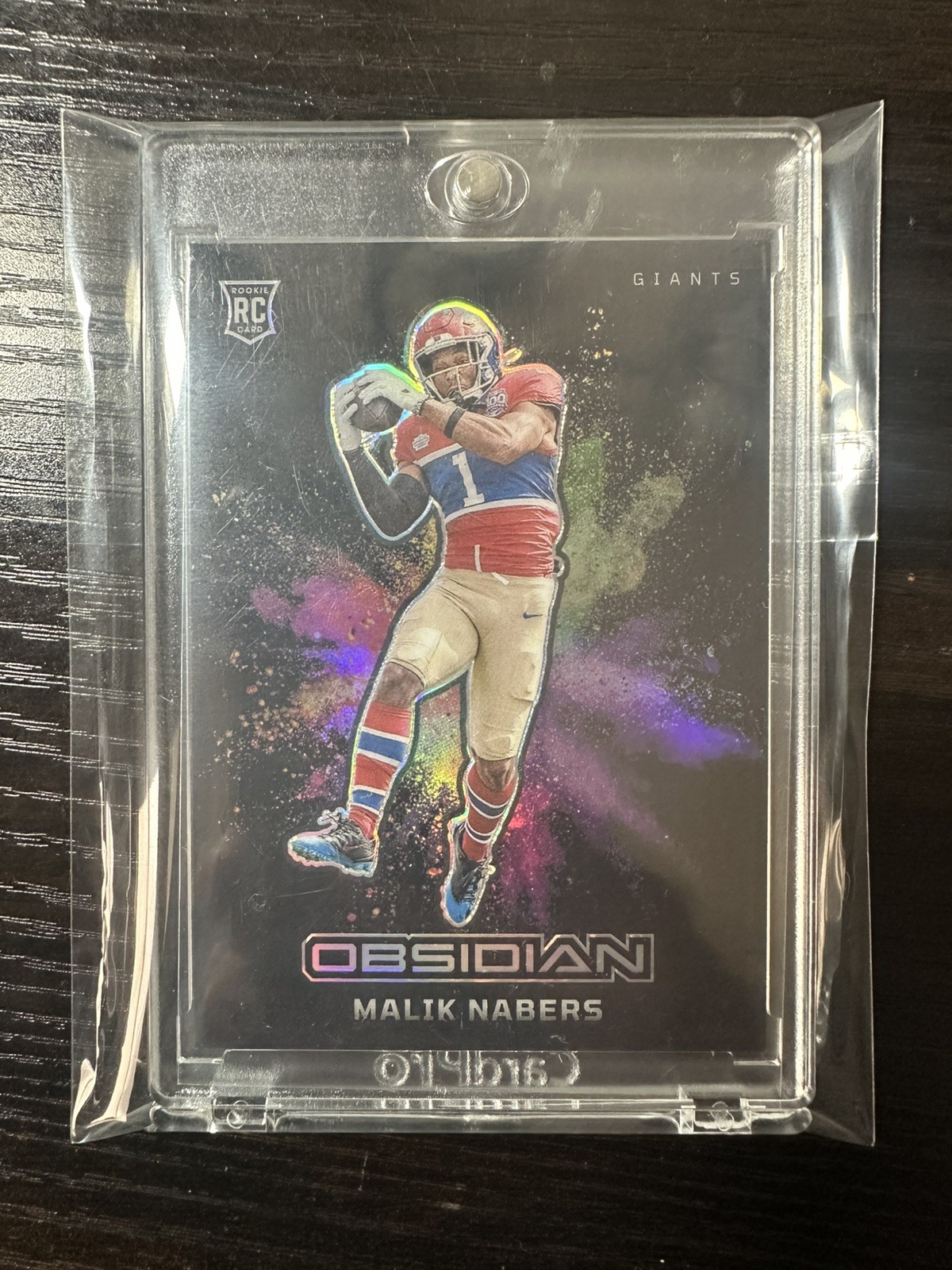 2024 Panini Obsidian Malik Nabers #8 - Color Blast Black RC Case Hit SSP GIANTS