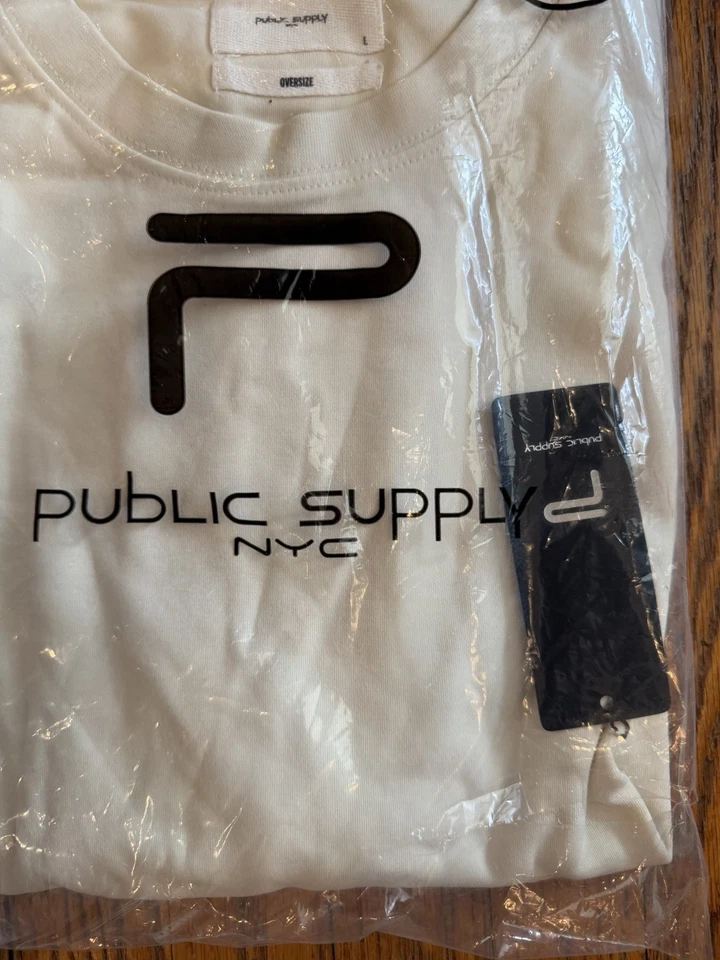 Public Supply NYC Oversize Shirt Black, White, Khaki & Griege Wholesale Lot 38 - Image 2 of 4