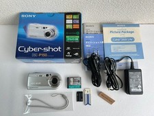 Sony Cyber-shot DSC-P150 7.2MP Silver Digital Camera Battery Charger Mem1GB Box