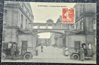 FRANCE FRANCIA CARTE POSTALE DE PUTEAUX L' USINE DION BOUTON 1913.