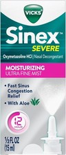 Vicks Sinex SEVERE, Nasal Spray, Moisturizing Ultra Fine Mist with Soothing