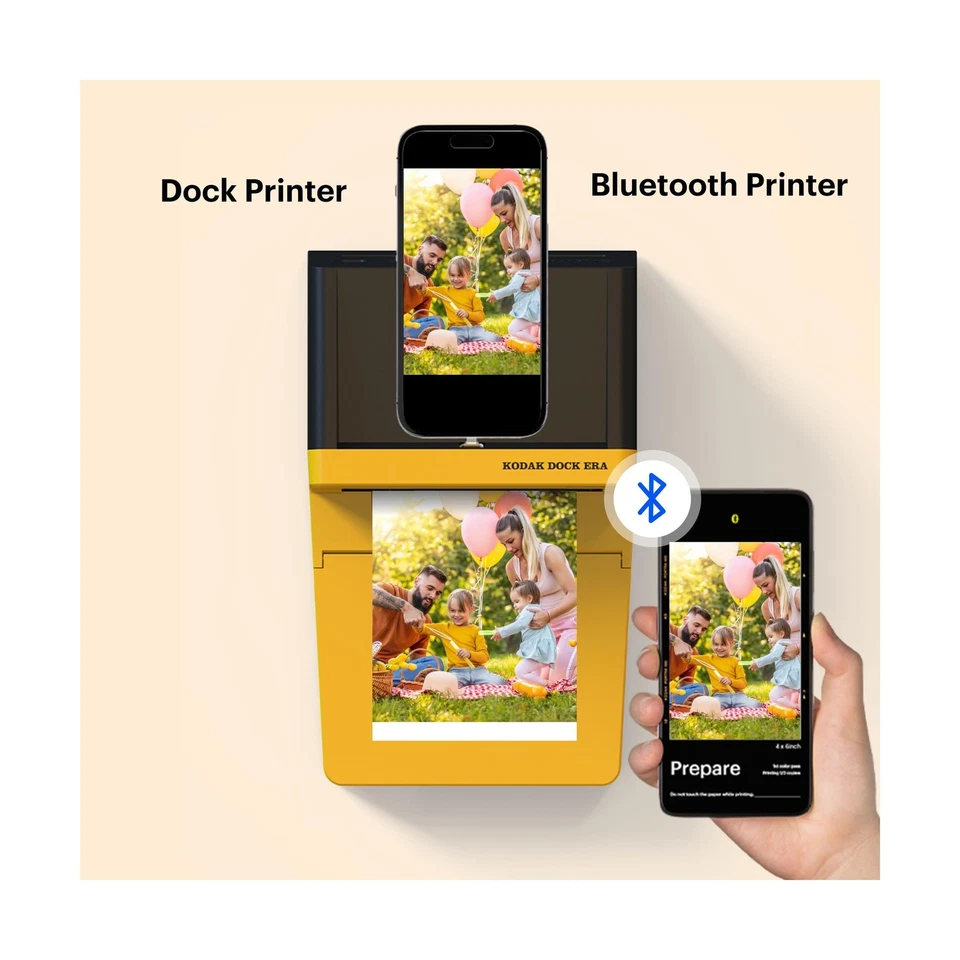 KODAK Dock ERA Plus 4PASS Instant Photo Printer, 4x6 inches, 90 Sheets Bundle - Image 3 of 4