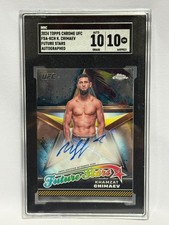 2024 Topps Chrome UFC Khamzat Chimaev Auto Future Stars Auto SGC 10