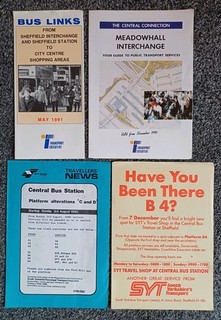 South Yorkshire PTE Info Leaflets 4 Sheffield Bus Station & Meadowhall