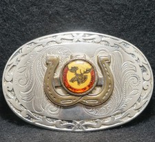 WJ09128 GOOD VINTAGE 1970s LOYAL ORDER OF MOOSE ORGANIZATION MENS BELT BUCKLE