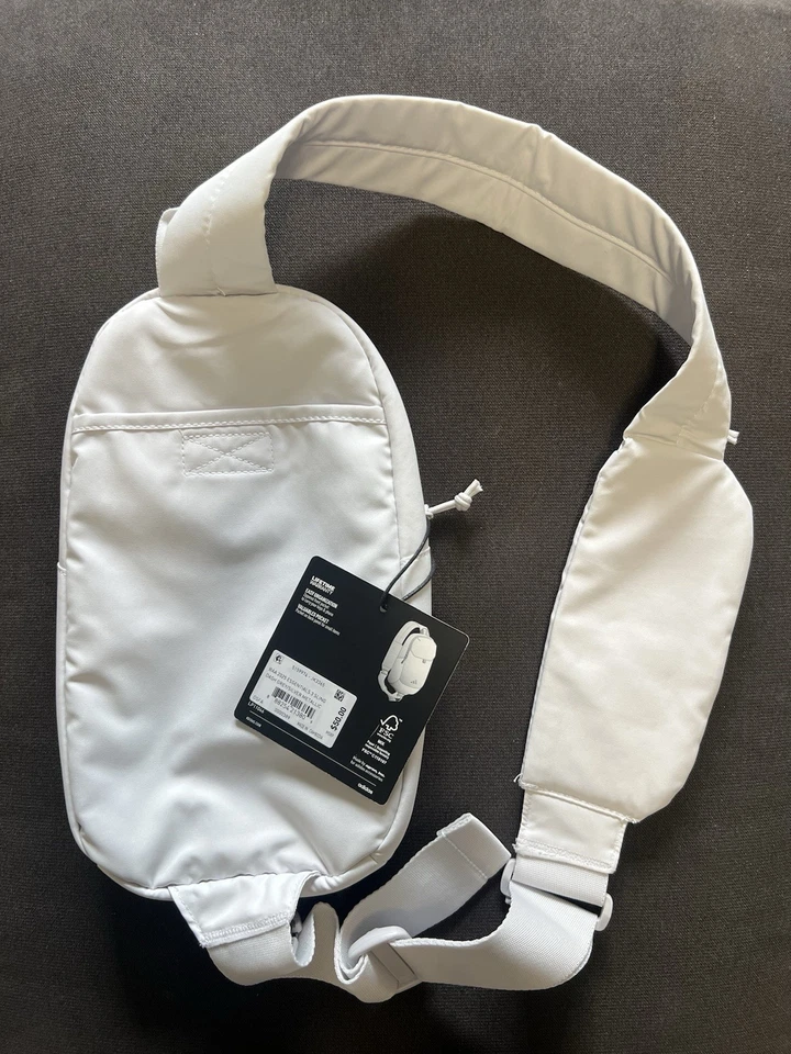 Adidas Boston Marathon 2025 129th Sling Bag Gray Zipper Pocket Run Essentials 3 - Image 2 of 4