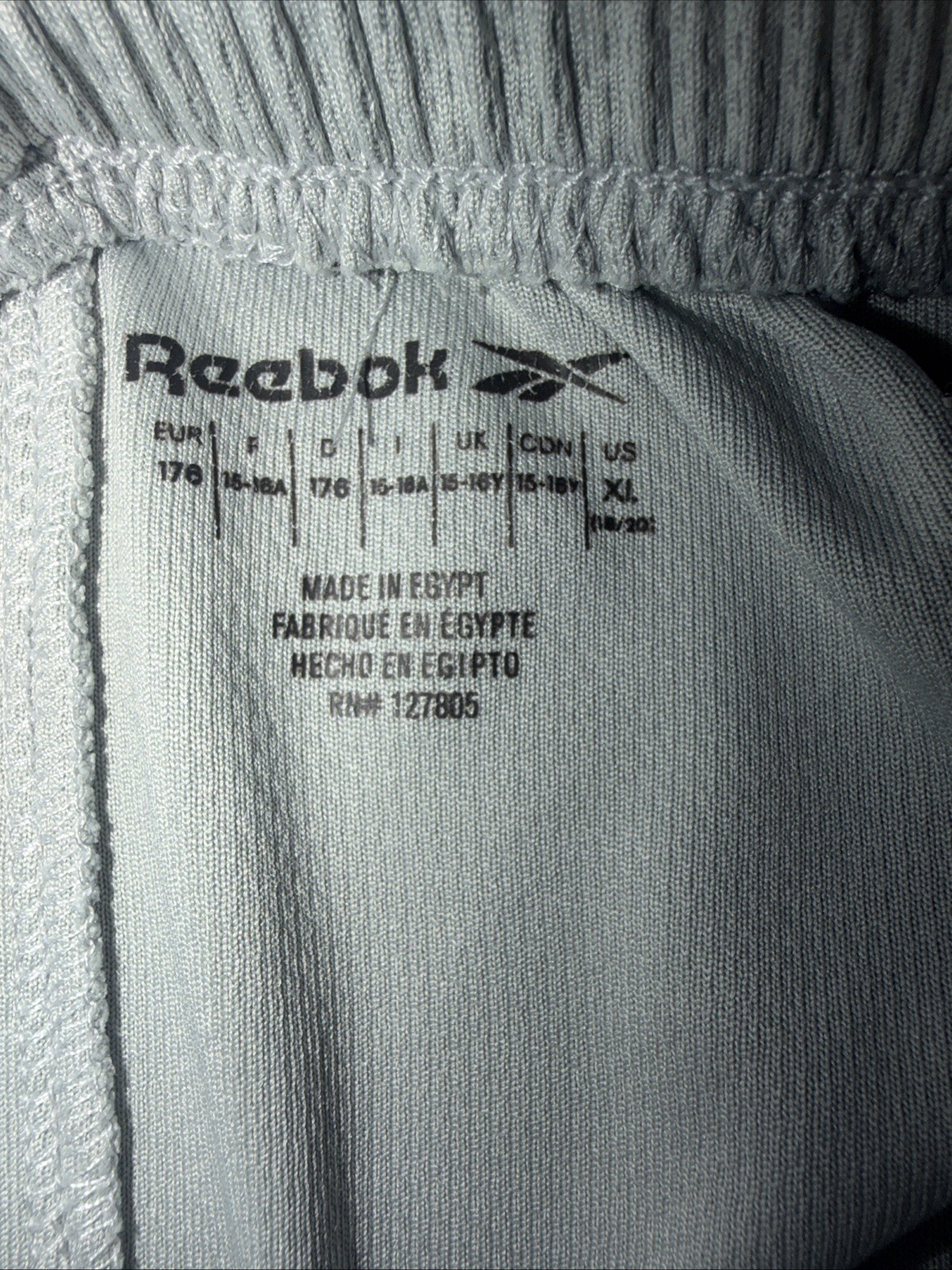Reebok performance basketball shorts in a light grey color Size XL(18-20) thumbnail 4
