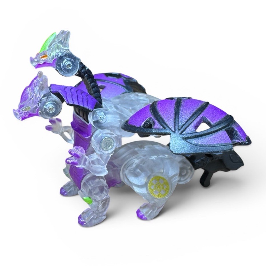 Bakugan Geogan Rising SpinMaster Black Darkus Diamond Nillious Ultra B500 Broken