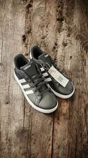 New Adidas Grand Court 2.0 Black/White Sneakers - Men's/Youth Size 3 NIB