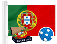 Portugal Portuguese Flag 3x5 feet Double Sided Embroidered 210D
