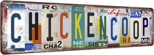 Chicken Coop Signs Chicken Sign Chicken Coop Accessories Vintage Funny Chicken C