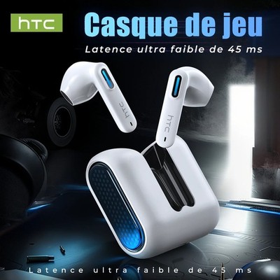 HTC NE49 Bluetooth-Kopfhörer V6.0 TWS Sport-Funkkopfhörer Ultra-geringe Latenz