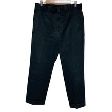 GUCCI (Tom Ford era) Double-hem cotton slacks pants, size 50, black mens USED