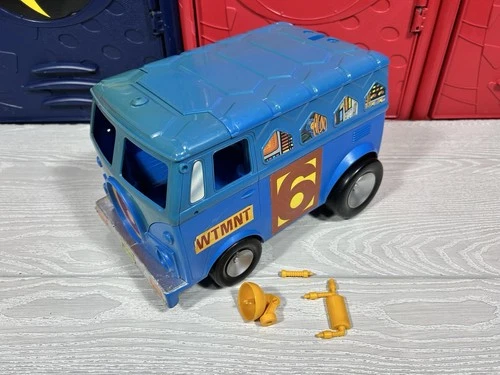 Vtg 1992 Teenage Mutant Ninja Turtles Channel 6 News Van TMNT Rare
