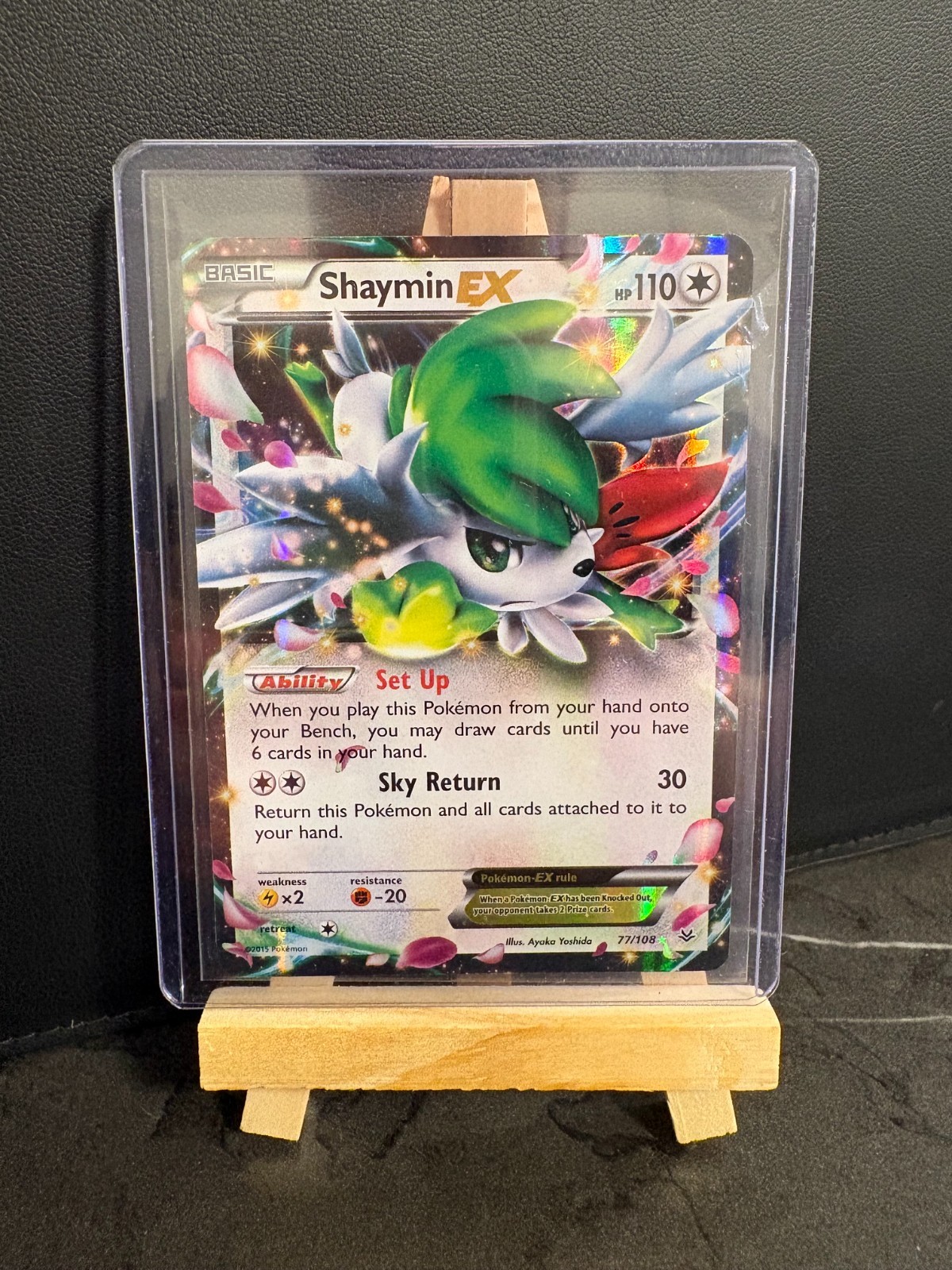 Shaymin EX #77 Pokemon Roaring Skies - MNT