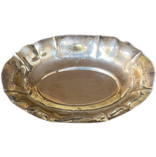 Silberschale 1937, 75 Jahre Adam Opel AG, 800er Silber, 815 g, 38 x 28 x 10 cm