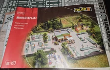 Faller HO Minigolf #191753 Miniature Golf Course Kit - No Box - READ - RARE
