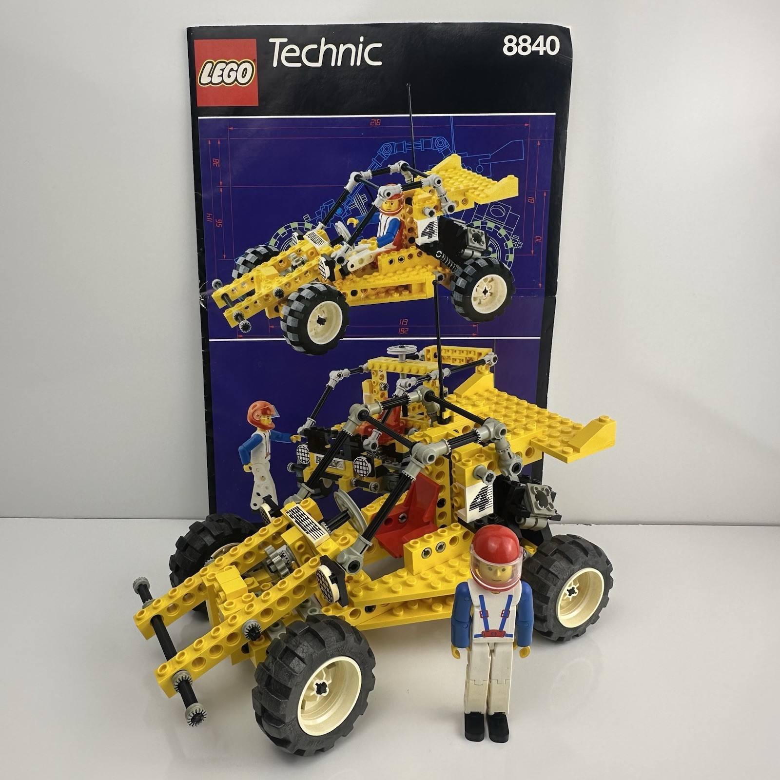 Lego 8840 Rally Shock n' Toll Racer Model Technic Race 1990 Vintage Set 100% Com
