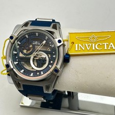 Orologio Da Polso Invicta Akula Automatico Scheletro Blu Acciaio Inox 32354 Watch
