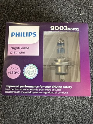 Philips 9003NGPS2 Night guide Platinum Headlight Bulbs