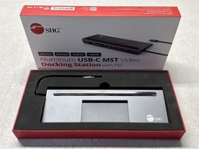SIIG JU-DK0E11-SI USB-C MST VIDEO DOCKING STATION W/ POWER DELIVERY-OPEN BOX