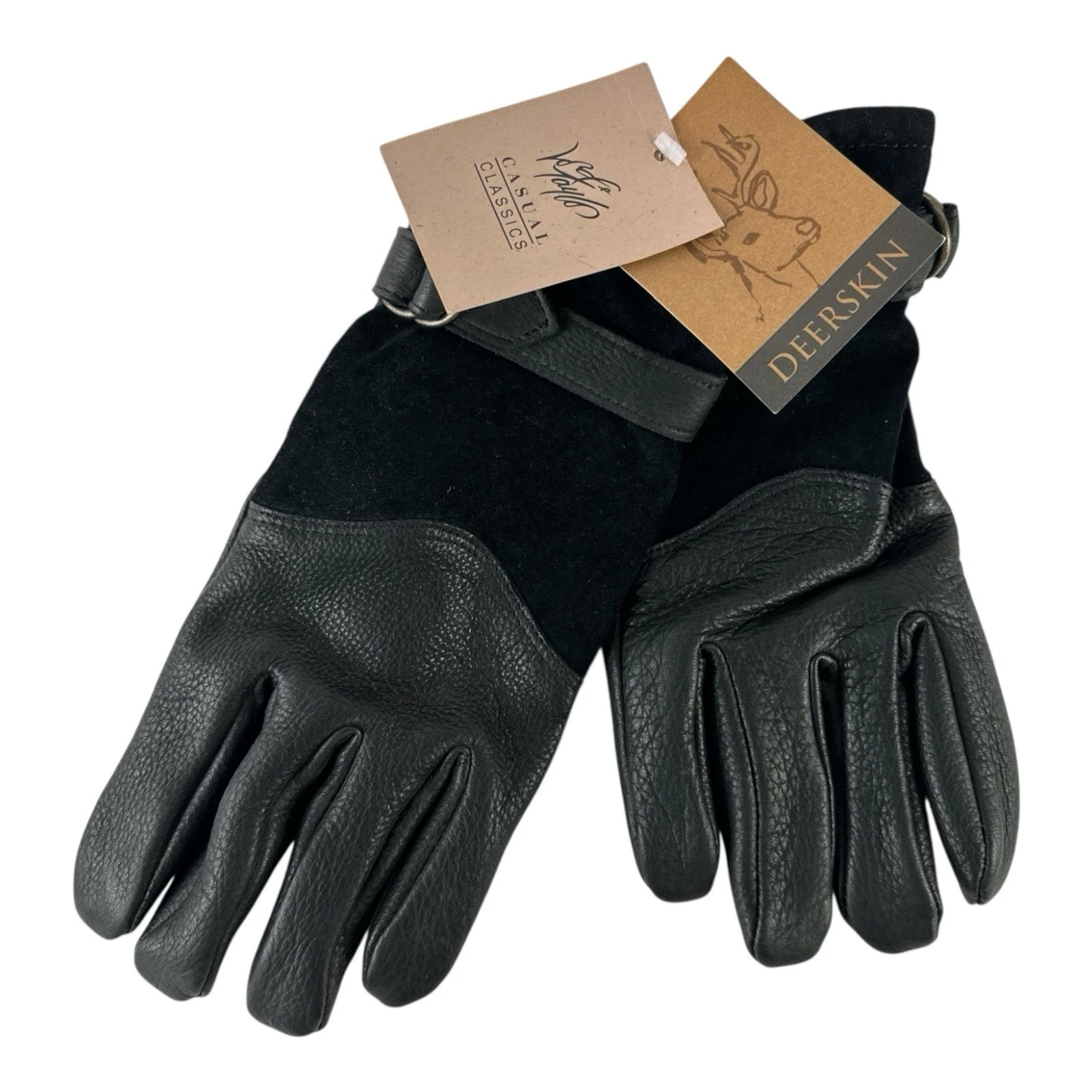 Premium Deerskin Leather Winter Gloves Lord & Taylor Casual Classics Sz XL NWT