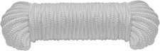 9mm 3/8 inch Nylon Braided Rope,50feet Paracord Solid Multi-Purpose Utility Rop