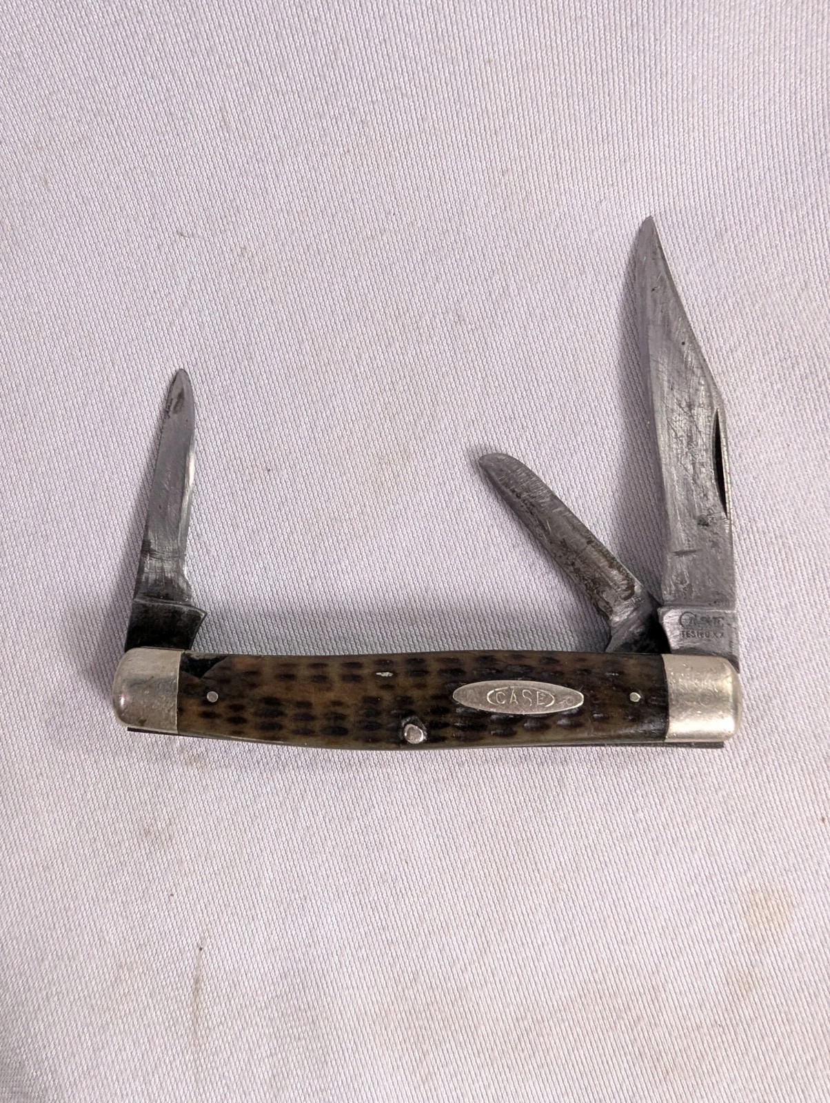Vintage Case Tested XX Whittler Knife c.1920-1940 Jigged Bone 3 Blade Stockman