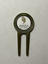 Wailea Golf Club Divot Tool  1" Coin Golf Marker - Maui, Hawaii - A Beauty 