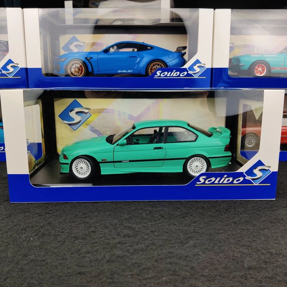 VOITURE SOLIDO BMW M3 COUPE MINT GREEN 1991 1:18 NEUF BOITE S1803916 - Photo 2/4