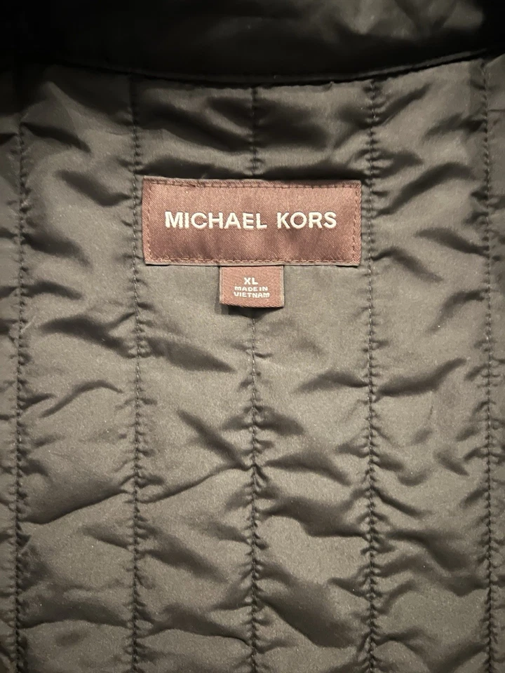 Michael Kors Men's XL Quilted Inside Jacket Black - Image 3 of 3