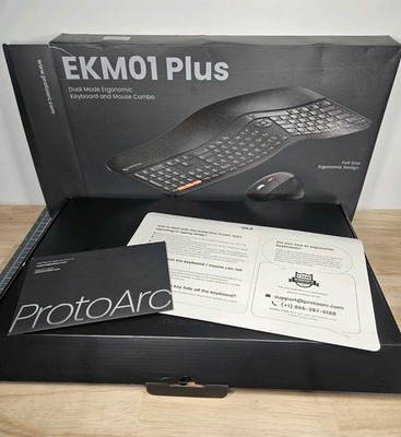 ProtoArc EKM01 Plus Ergonomic Wireless Keyboard (EK01) and Mouse (EM01) Combo