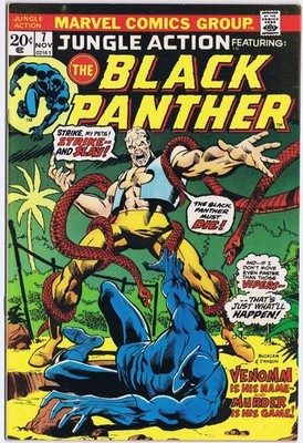 JUNGLE ACTION # 7 BLACK PANTHER US Comic 1974 1st VENOMM, 2nd KILLMONGER