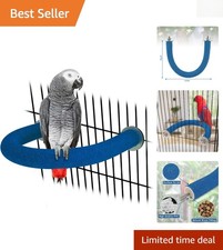 Natural Quartz Sand Parrot Perch for Macaws  Large Birds - Rough Surface Design