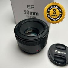 Canon EF 50mm f/1.8 STM Lens for Canon in Excellent Condition, Boxed.